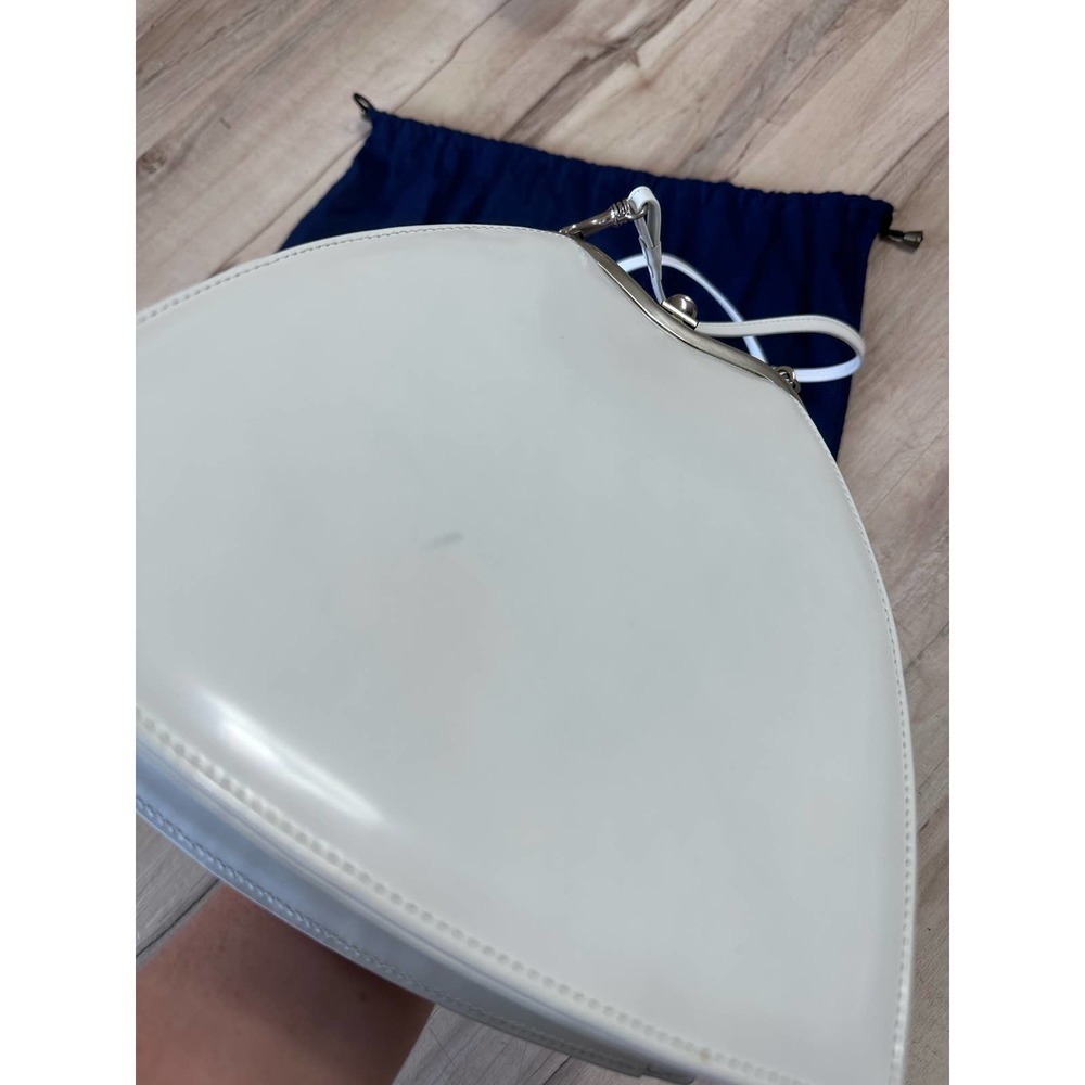 Authentic Stuart Weitzman White Mini Shoulder Str… - image 5